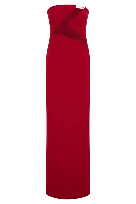 Lianne Strapless Maxi Dress – Red Lianne Strapless Maxi Dress – Red