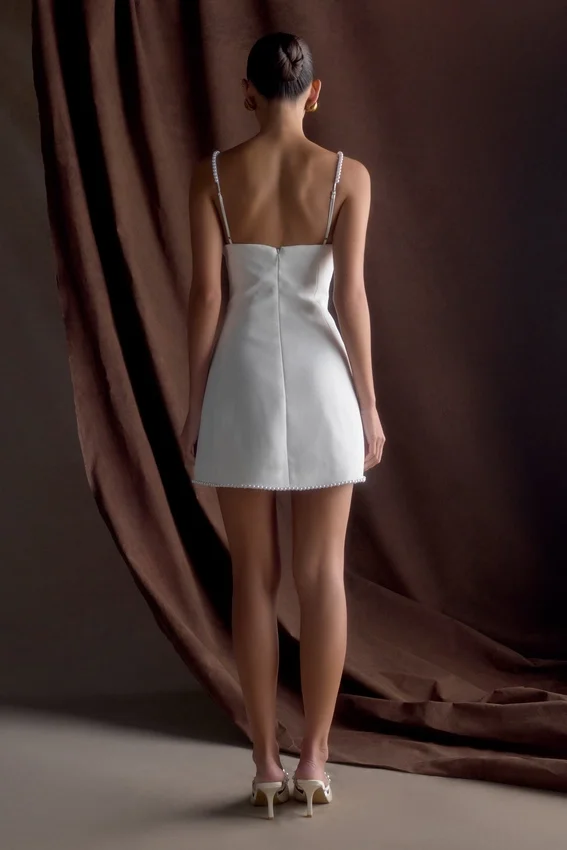 Liliane Suiting Mini Dress – Ivory Liliane Suiting Mini Dress – Ivory