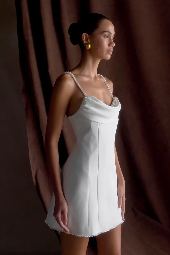 Liliane Suiting Mini Dress – Ivory Liliane Suiting Mini Dress – Ivory