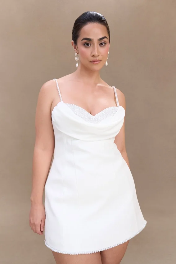 Liliane Suiting Mini Dress – Ivory Liliane Suiting Mini Dress – Ivory