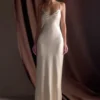 Lilly Sweetheart Satin Maxi Dress – Blush Gold Lilly Sweetheart Satin Maxi Dress – Blush Gold