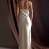 Lilly Sweetheart Satin Maxi Dress – Blush Gold Lilly Sweetheart Satin Maxi Dress – Blush Gold