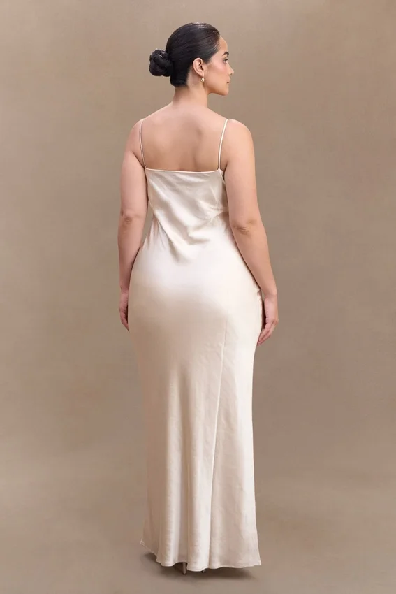 Lilly Sweetheart Satin Maxi Dress – Blush Gold Lilly Sweetheart Satin Maxi Dress – Blush Gold