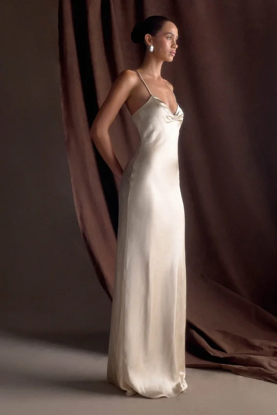 Lilly Sweetheart Satin Maxi Dress – Blush Gold Lilly Sweetheart Satin Maxi Dress – Blush Gold
