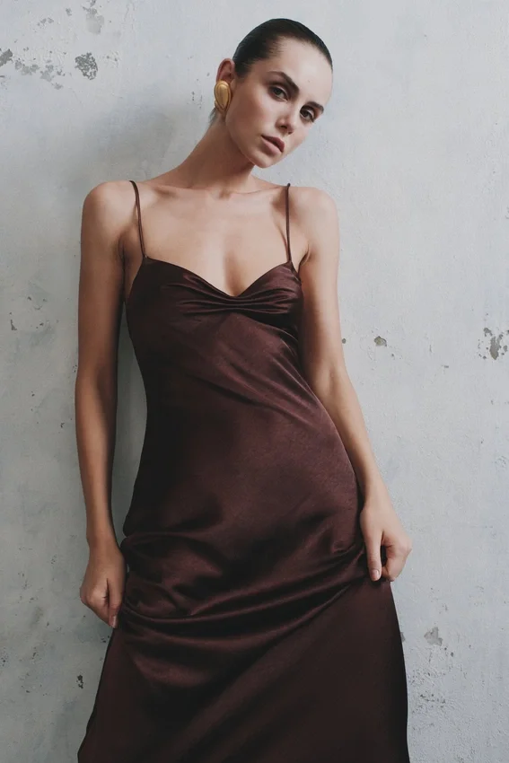 Lilly Sweetheart Satin Maxi Dress – Dark Chocolate Lilly Sweetheart Satin Maxi Dress – Dark Chocolate