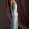 Lilly Sweetheart Satin Maxi Dress – Frosted Blue Lilly Sweetheart Satin Maxi Dress – Frosted Blue