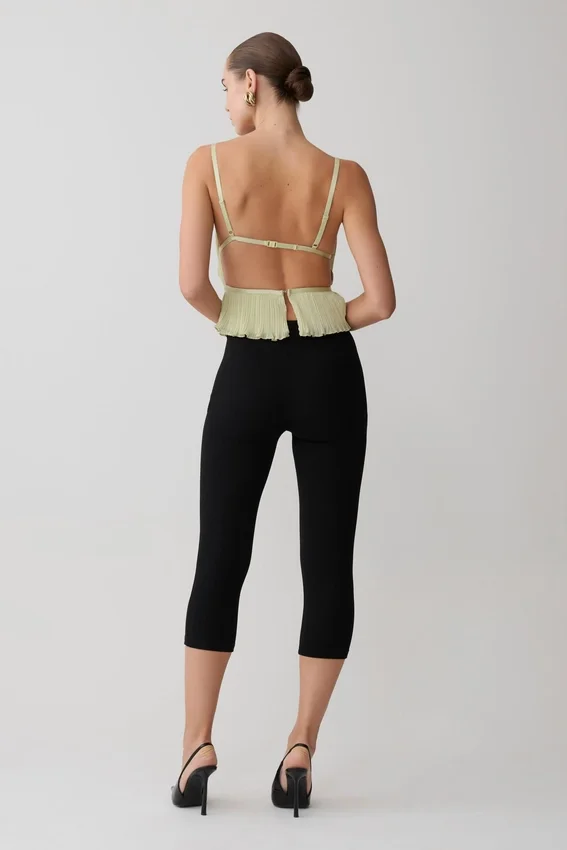 Lilou Pleated Sleeveless Top – Sage Lilou Pleated Sleeveless Top – Sage