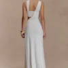 Lottie Slinky Maxi Dress With Split – White Lottie Slinky Maxi Dress With Split – White