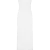 Lottie Slinky Maxi Dress With Split – White Lottie Slinky Maxi Dress With Split – White