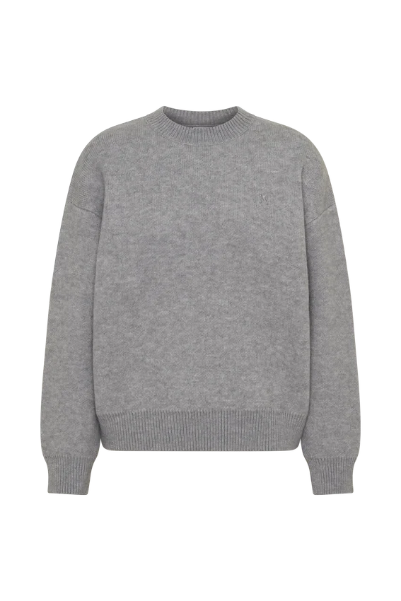 Lulu Oversized Knit Jumper – Grey Marle Lulu Oversized Knit Jumper – Grey Marle