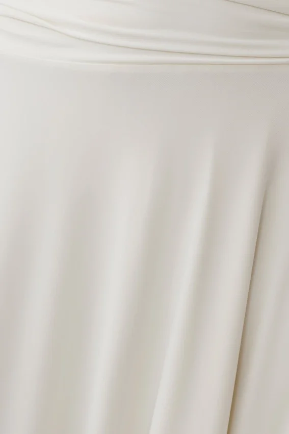 Luu Slinky Midi Skirt – Ivory Luu Slinky Midi Skirt – Ivory