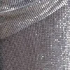 Lyle One Shoulder Glow Mesh Mini Dress – Silver