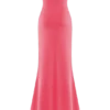 Madison Strapless Slinky Maxi Dress – Coral