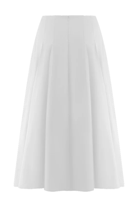 Mae A-Line Midi Skirt – White Mae A-Line Midi Skirt – White