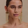 Maia Chandelier Earrings – Gold