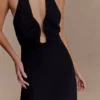 Malakhai Chiffon Halter Maxi Dress – Black Malakhai Chiffon Halter Maxi Dress – Black
