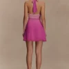 Malakhai Chiffon Halter Mini Dress – Ombre Pink Malakhai Chiffon Halter Mini Dress – Ombre Pink