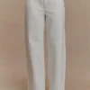 Mannon Mid Rise Denim Jeans – White