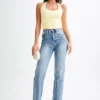 Marie Recycled Halter Top – Lemon Sherbet