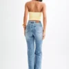 Marie Recycled Halter Top – Lemon Sherbet