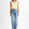 Marie Recycled Halter Top – Lemon Sherbet