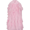 Marigold Ruffle Halter Mini Dress – Powder Pink