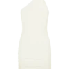 Mariposa Slinky Halter Mini Dress – Ivory