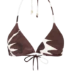 Marquise Bikini Top – Chocolate Deco Fleur Print