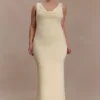Marta Slinky Cowl Maxi Dress – Lemon Marta Slinky Cowl Maxi Dress – Lemon
