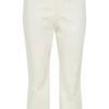 Mary Denim Capris – White