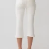 Mary Denim Capris – White
