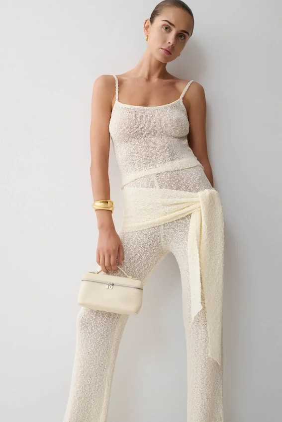 Mattais Boucle Knit Pants – Ivory Mattais Boucle Knit Pants – Ivory
