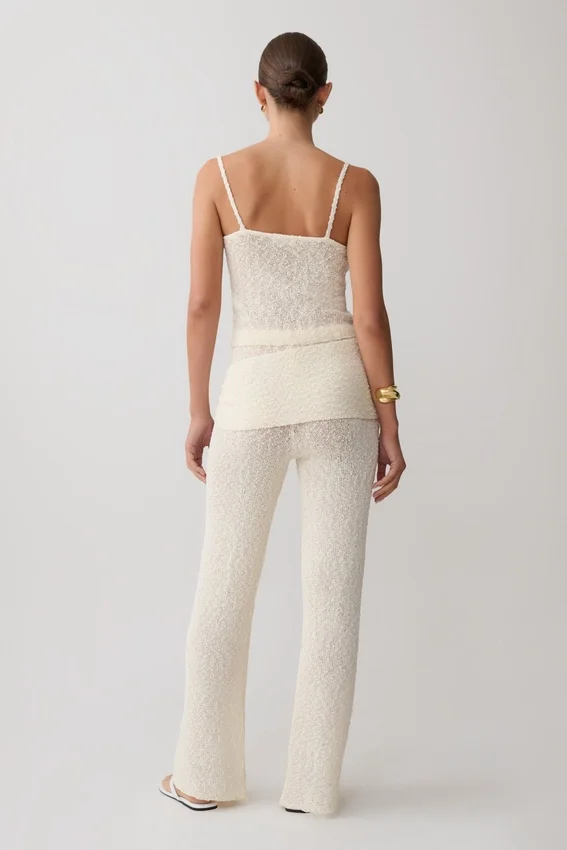Mattais Boucle Knit Pants – Ivory Mattais Boucle Knit Pants – Ivory