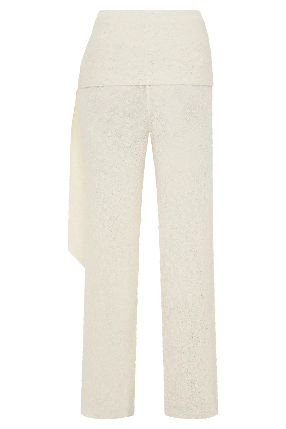 Mattais Boucle Knit Pants – Ivory Mattais Boucle Knit Pants – Ivory