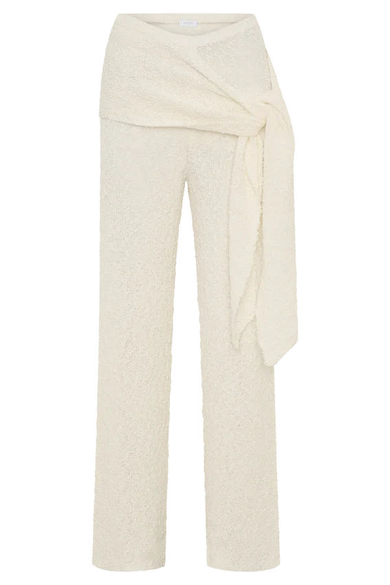 Mattais Boucle Knit Pants – Ivory Mattais Boucle Knit Pants – Ivory
