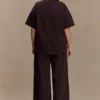 Maya Oversized Denim Shirt – Chocolate