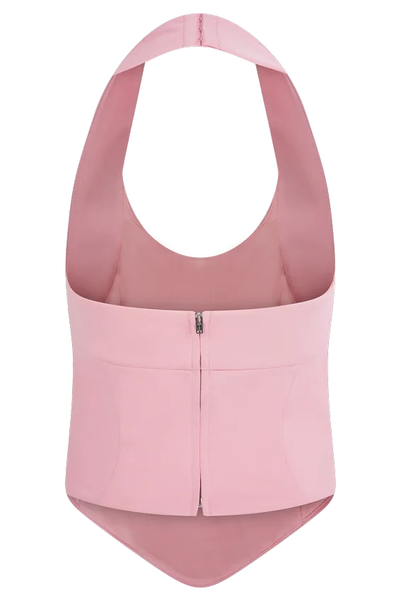 Meadow Corset Halter Top – Candy Pink Meadow Corset Halter Top – Candy Pink
