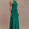 Meg Halter Tassel Maxi Dress – Emerald