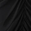 Micaela Chiffon Gathered Maxi Dress – Black