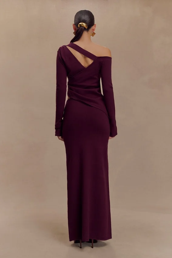 Miles Knit Maxi Skirt – Plum Miles Knit Maxi Skirt – Plum
