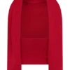 Misty Halter Backless Knit Top – Red