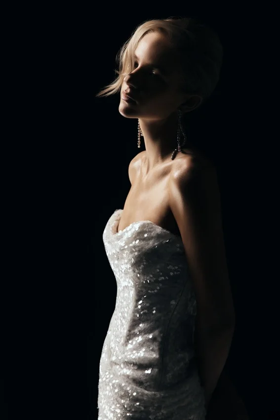 Nala Strapless Sequin Maxi Dress – Ivory Nala Strapless Sequin Maxi Dress – Ivory