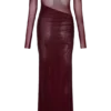 Nash Diamante Off Shoulder Maxi Dress – Mahogany Nash Diamante Off Shoulder Maxi Dress – Mahogany