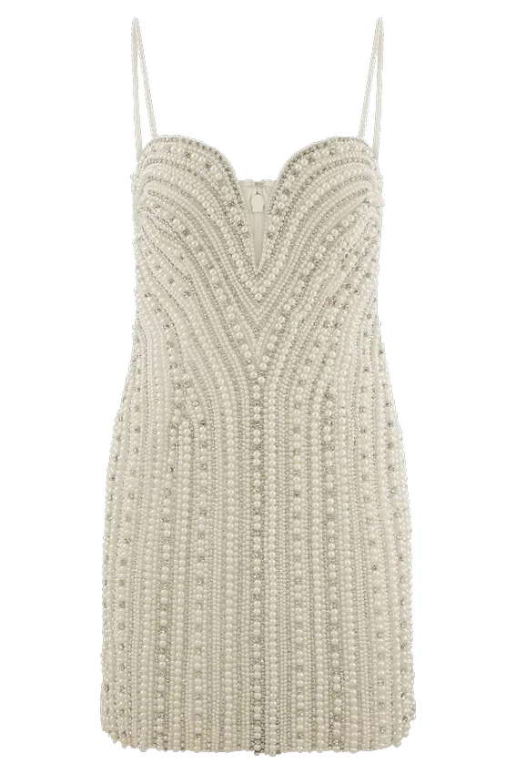 Naveena Embellished Mini Dress – Silver Naveena Embellished Mini Dress – Silver