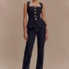 Janine High Waisted Straight Leg Jeans – Washed Indigo Blue Janine High Waisted Straight Leg Jeans – Washed Indigo Blue
