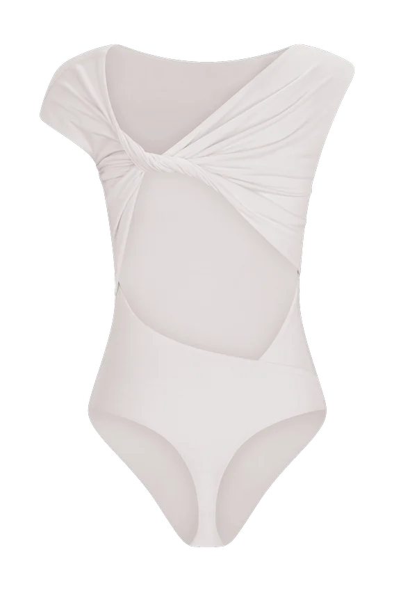 Niamh Modal Twist Back Bodysuit – Ivory Niamh Modal Twist Back Bodysuit – Ivory