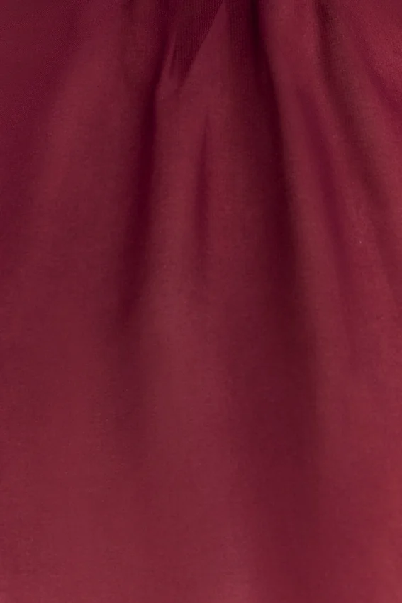 Nimah Chiffon Ruffle Mini Dress – Wine Nimah Chiffon Ruffle Mini Dress – Wine