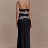 Nina Satin And Lace Camisole – Black/Ivory Nina Satin And Lace Camisole – Black/Ivory