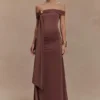 Oliver Slinky Maxi Dress – Chocolate