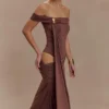 Oliver Slinky Maxi Dress – Chocolate